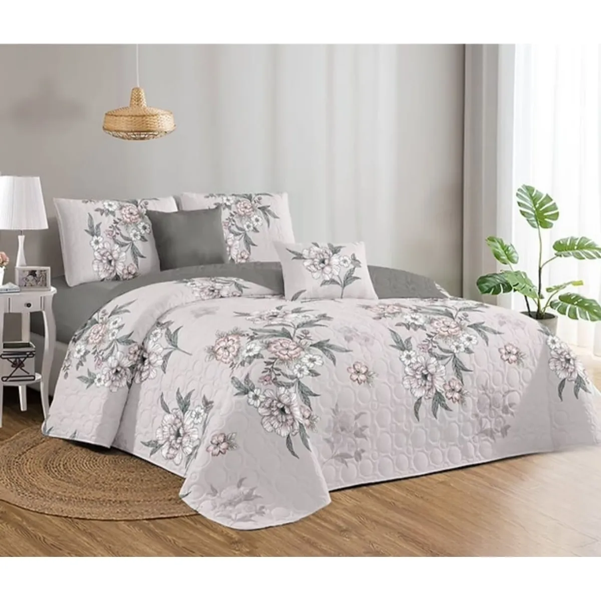 GENERICO - Quilt de Verano King con Diseño KFL655