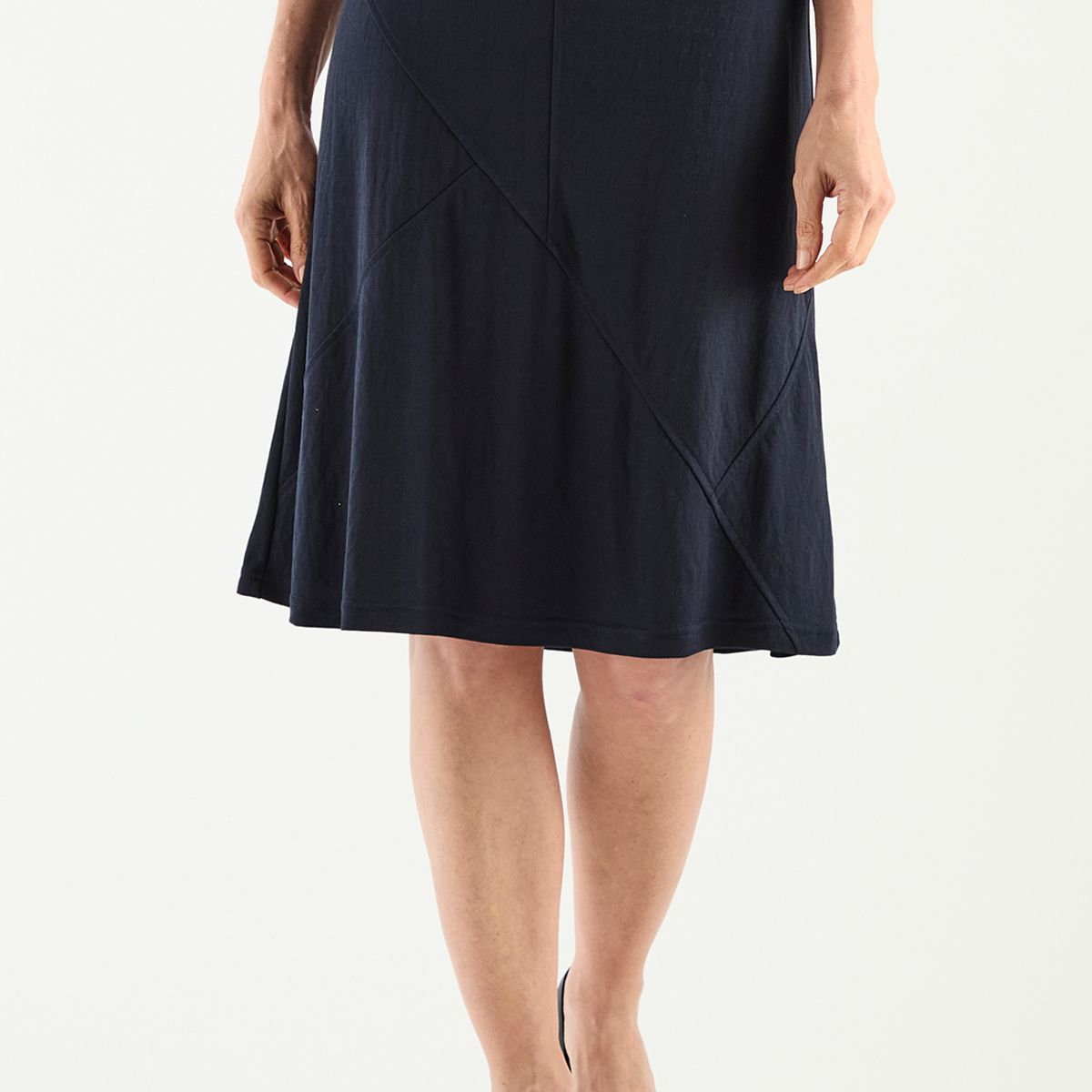 MA GRIFFE - Falda Larga Azul Marino Mujer Magriffe