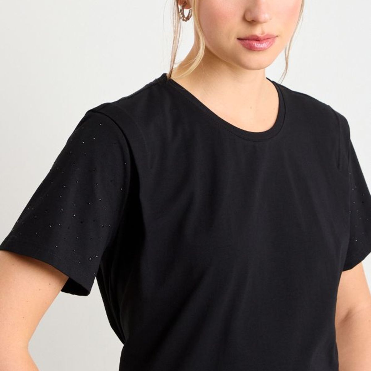 ASH - Polera Manga Corta Mujer Negro Ash