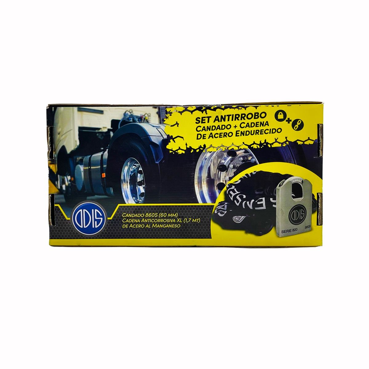 ODIS - KIT CAMION ODIS CADENA 1.70 MTS MAS CANDADO 860S