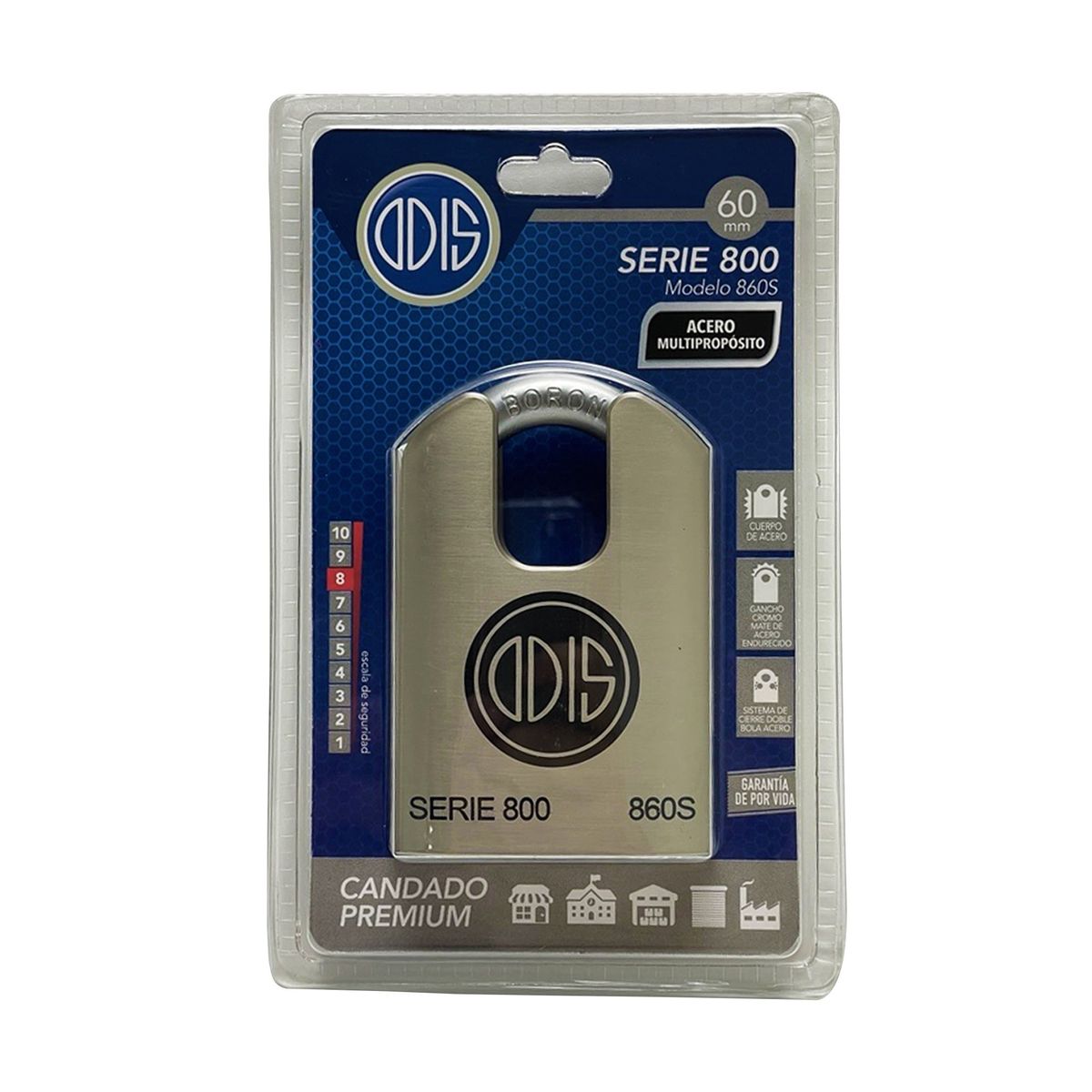ODIS - KIT CAMION ODIS CADENA 1.70 MTS MAS CANDADO 860S