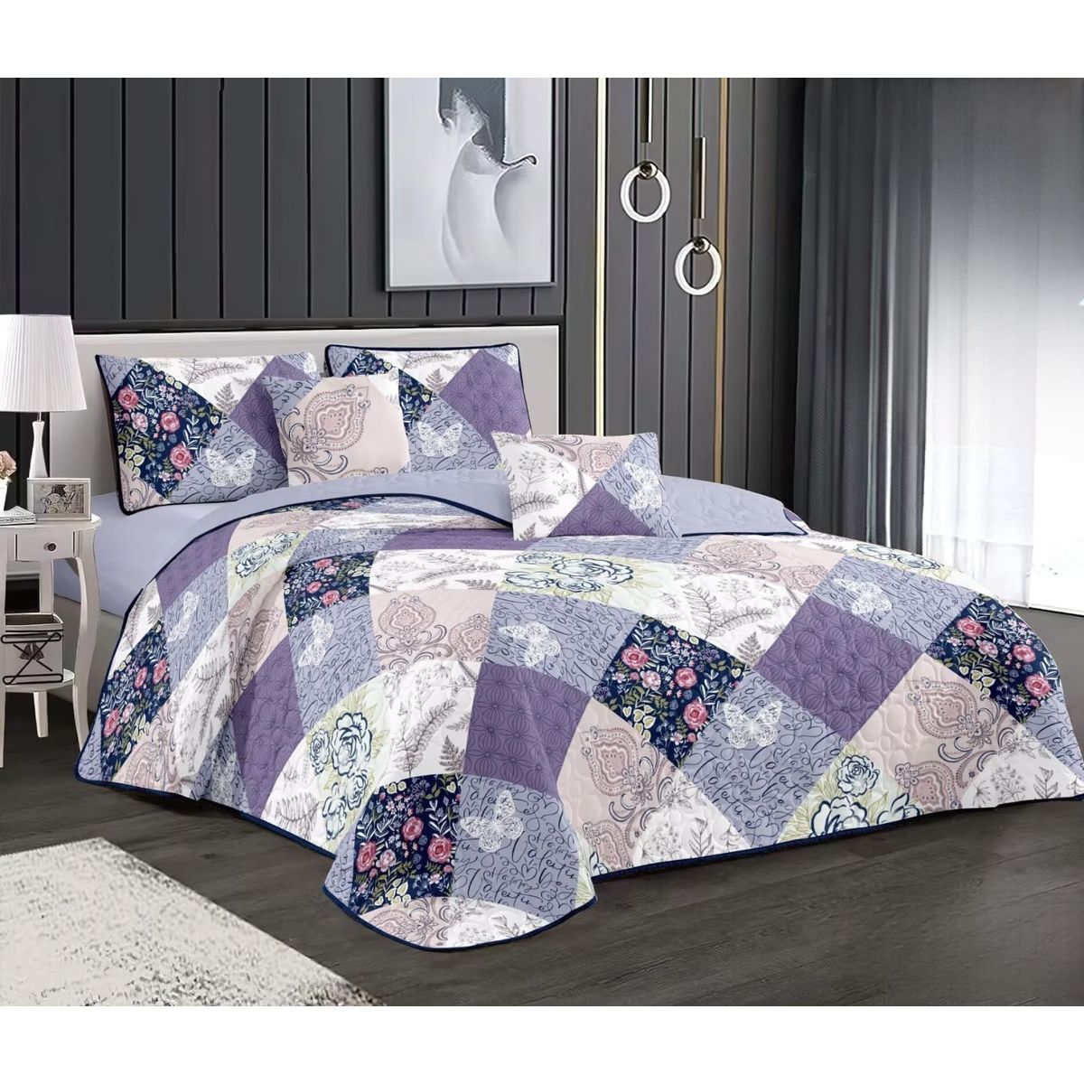 GENERICO - Quilt de Verano King con Diseño TFCC639