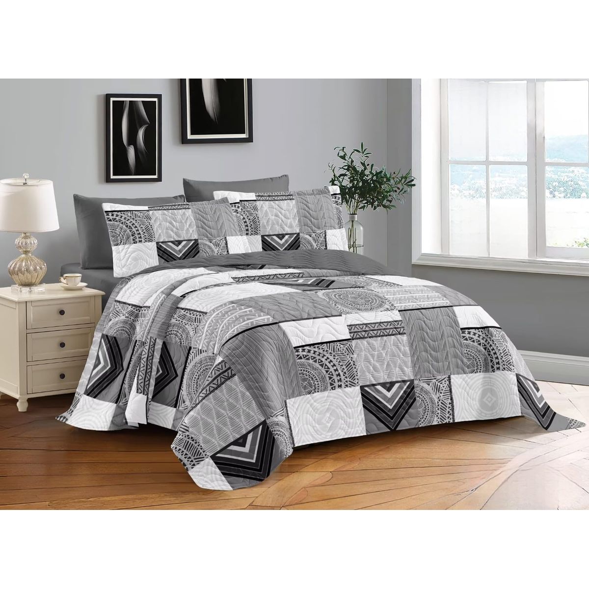 GENERICO - Quilt de Verano King con Diseño TFCC635
