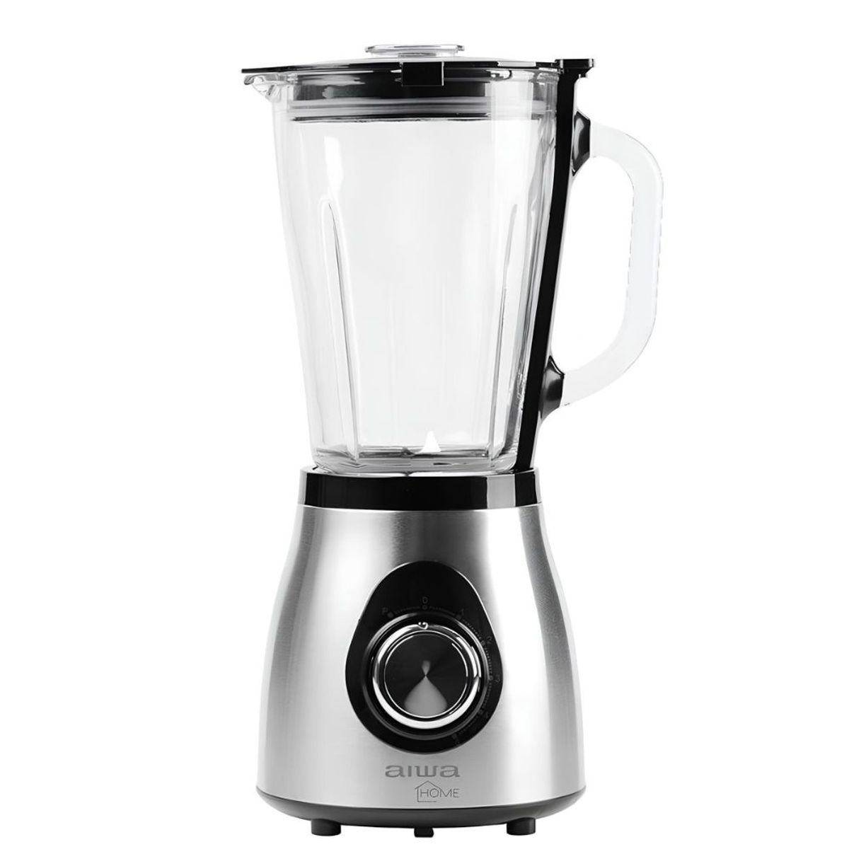 AIWA - Aiwa Licuadora 5 Velocidades Con Vaso De Vidrio Acero Inox.