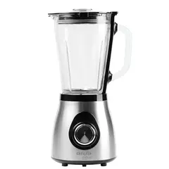 AIWA - Licuadora 5 Velocidades Con Vaso De Vidrio Acero Inox