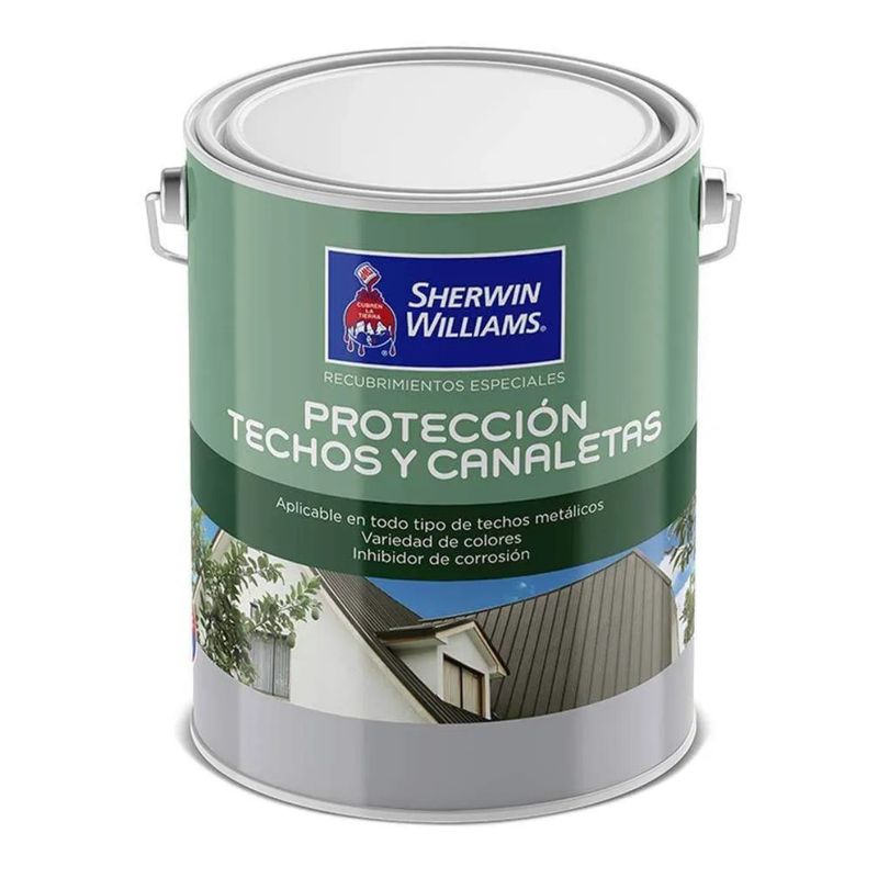 SHERWIN WILLIAMS - Pintura para techo negro 1 galon Sherwin Williams