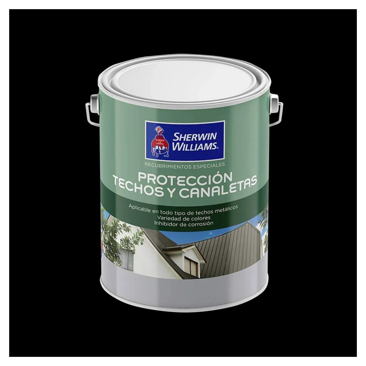 SHERWIN WILLIAMS - Pintura para techo negro 1 galon Sherwin Williams