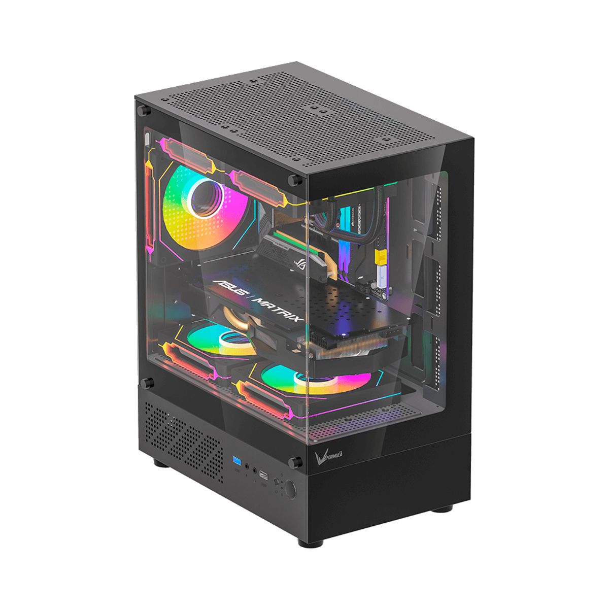 GENERICO - Gabinete Formula Crystal Z1CM PLUS Black AR