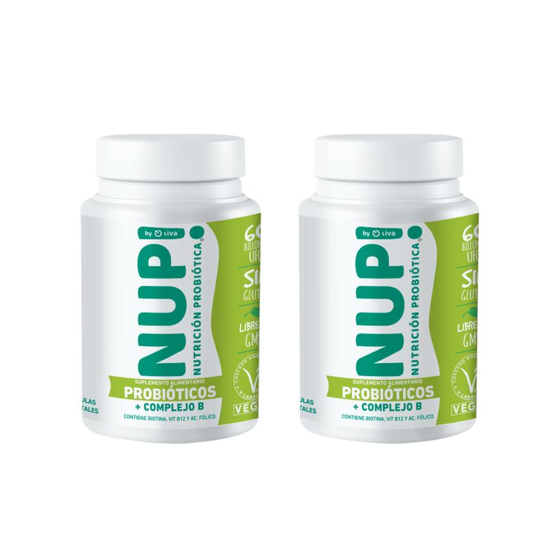 NUP - DUO NUP Complejo B Probióticos 60 caps
