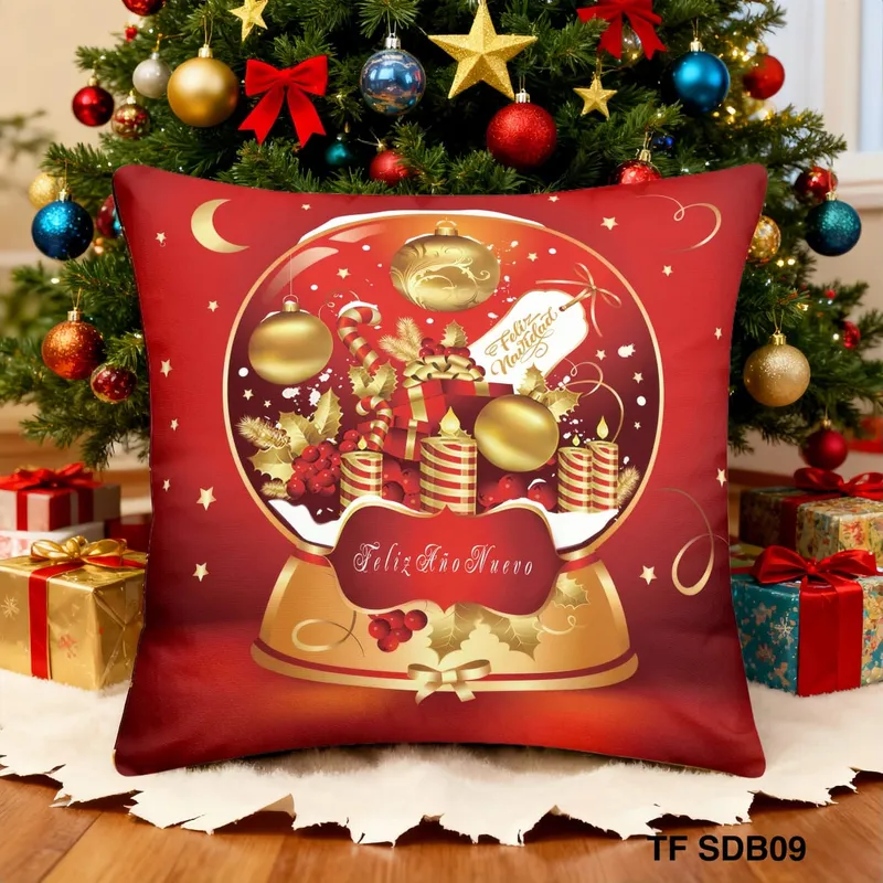 GENERICO - PACK / 2 FUNDAS PARA COJÍN NAVIDAD