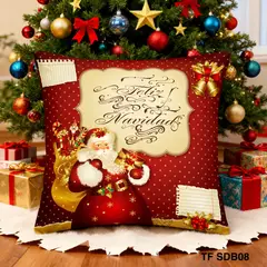 GENERICO - PACK / 2 FUNDAS PARA COJÍN NAVIDAD