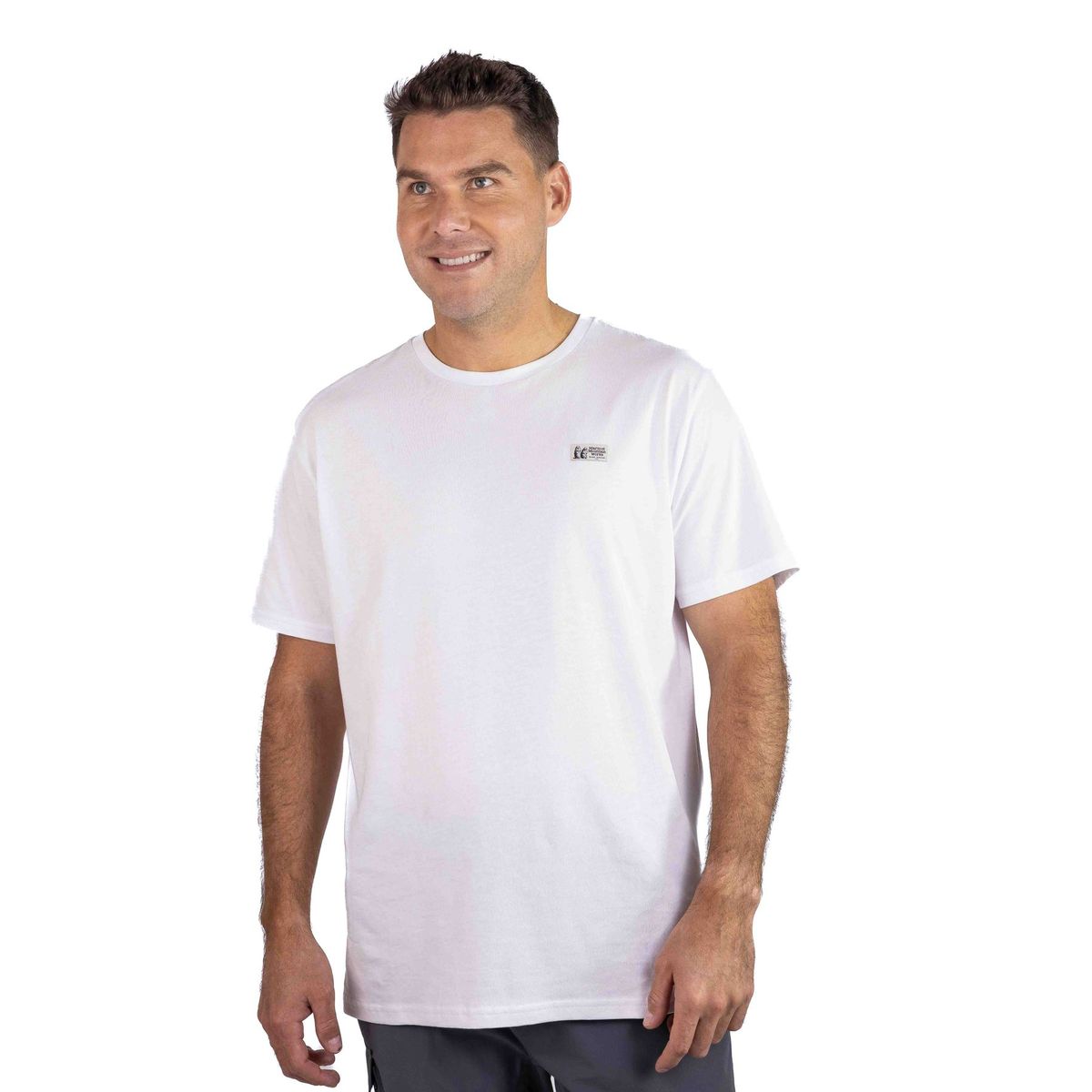 MARMOT - Polera Hombre Chest Label Tee Blanco Marmot