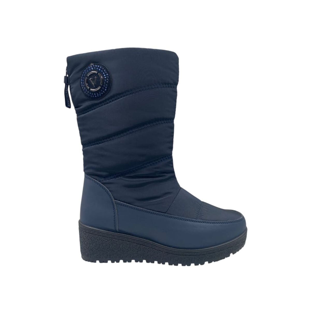 HERIEL - Bota Azul Impermeable Mujer