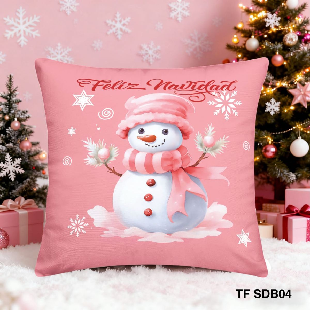 GENERICO - PACK / 2 FUNDAS PARA COJÍN NAVIDAD