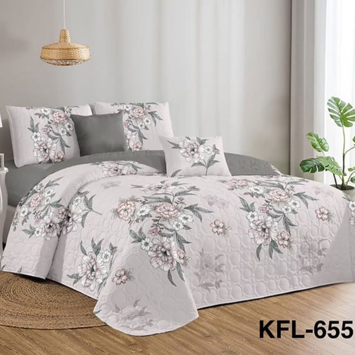 GENERICO - Quilt de Verano 2 plazas con Diseño KFL655