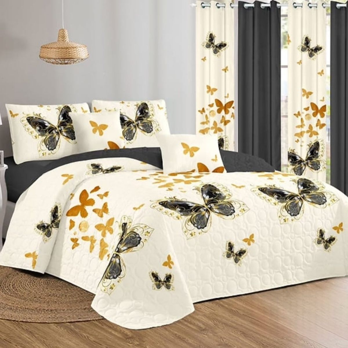 GENERICO - Quilt de Verano 2 plazas con Diseño KFL121 Beige