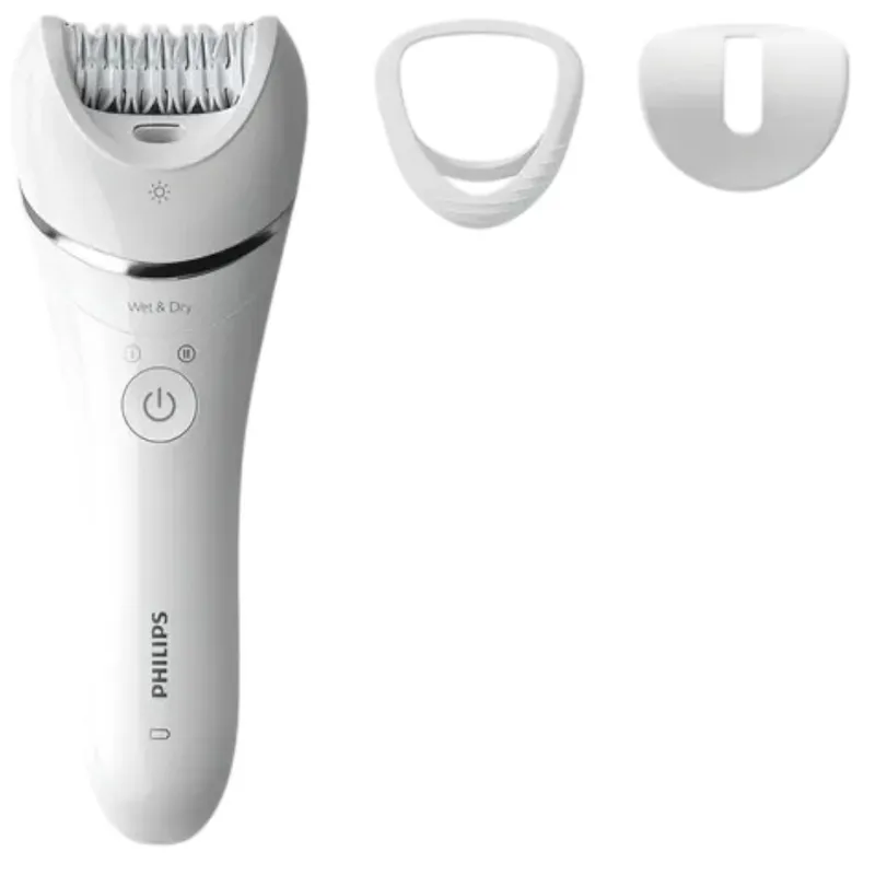 PHILIPS - Depiladora Philips Epilator Serie 8000 Bre700/00 Ceramica Color Blanco