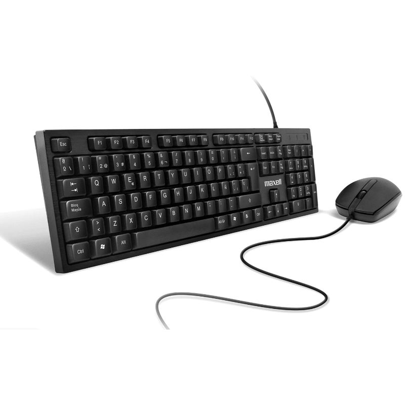 MAXELL - Combo de Teclado y Mouse Alambrico USB MAXELL WRKBC-10