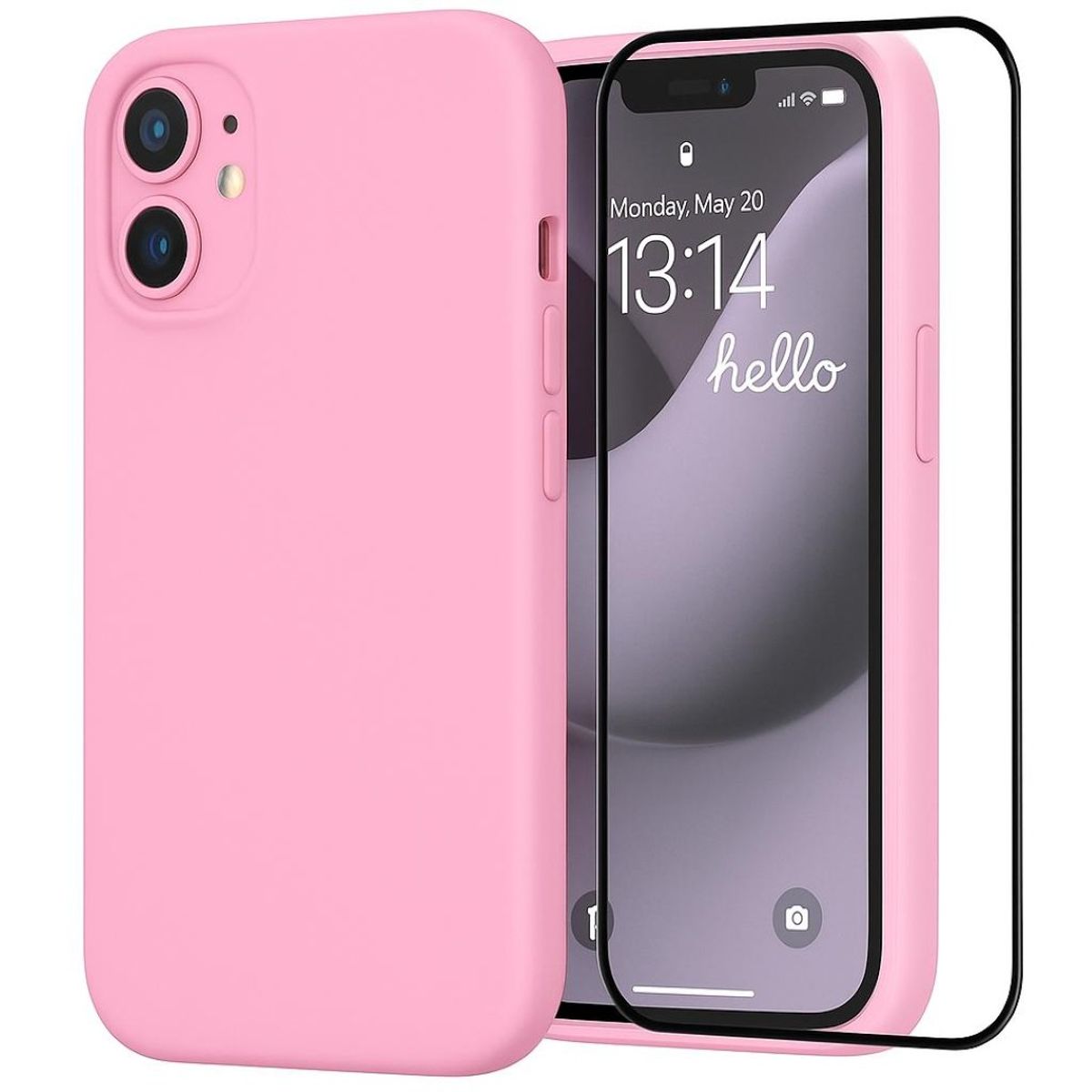 GENERICO - Carcasa Funda Para iPhone 17 Air Silicona Rosado + Mica