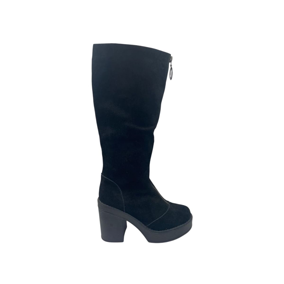 HERIEL - Bota Negra Plataforma Mujer