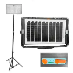 TASBEL - Foco Led Solar Recargable 100w Trabajo Camping Y Emergencia