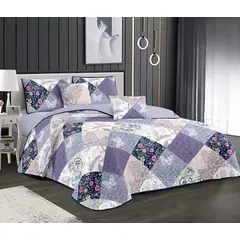 GENERICO - Quilt de Verano 2 plazas con Diseño TFCC639 Lila