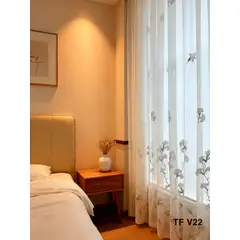 GENERICO - Visillos bordados diseño 2 paños