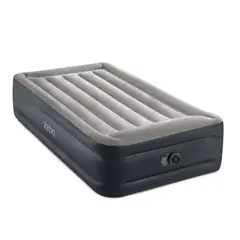 INTEX - Colchón Inflable Eléctrico 1.5 Plaza Deluxe Pillow Rest Raised