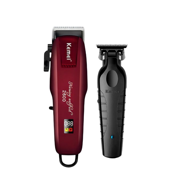 KEMEI - Combo Kemei Clipper KM2600 + Kemei Trimmer KM2299