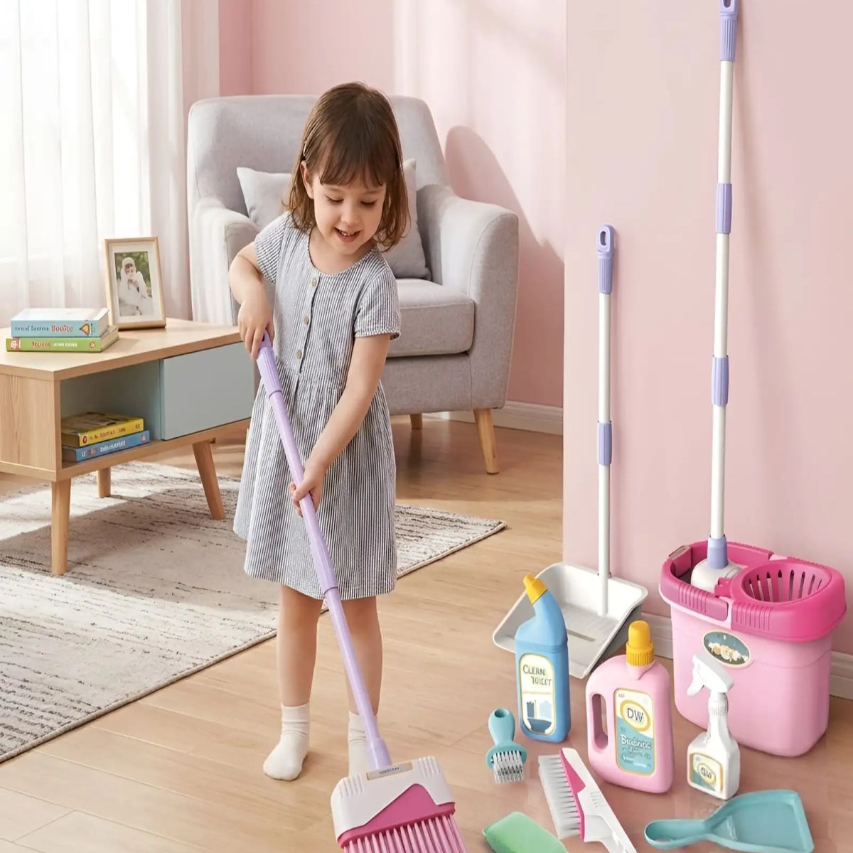 GENERICO - Set de Limpieza Infantil Mi Pequeño Ayudante