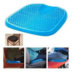 GENERICO - Pack X2 Cojin De Gel Cojin Silla Cojín Lumbar Con Funda Antideslizante