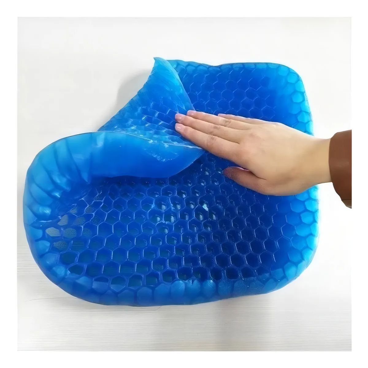 GENERICO - Pack X2 Cojin De Gel Cojin Silla Cojín Lumbar Con Funda Antideslizante