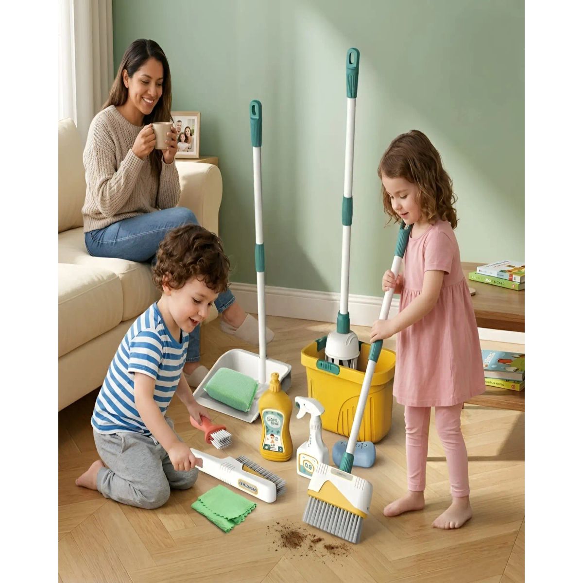 GENERICO - Juego Set De Limpieza Infantil Mi Pequeño Ayudante 2