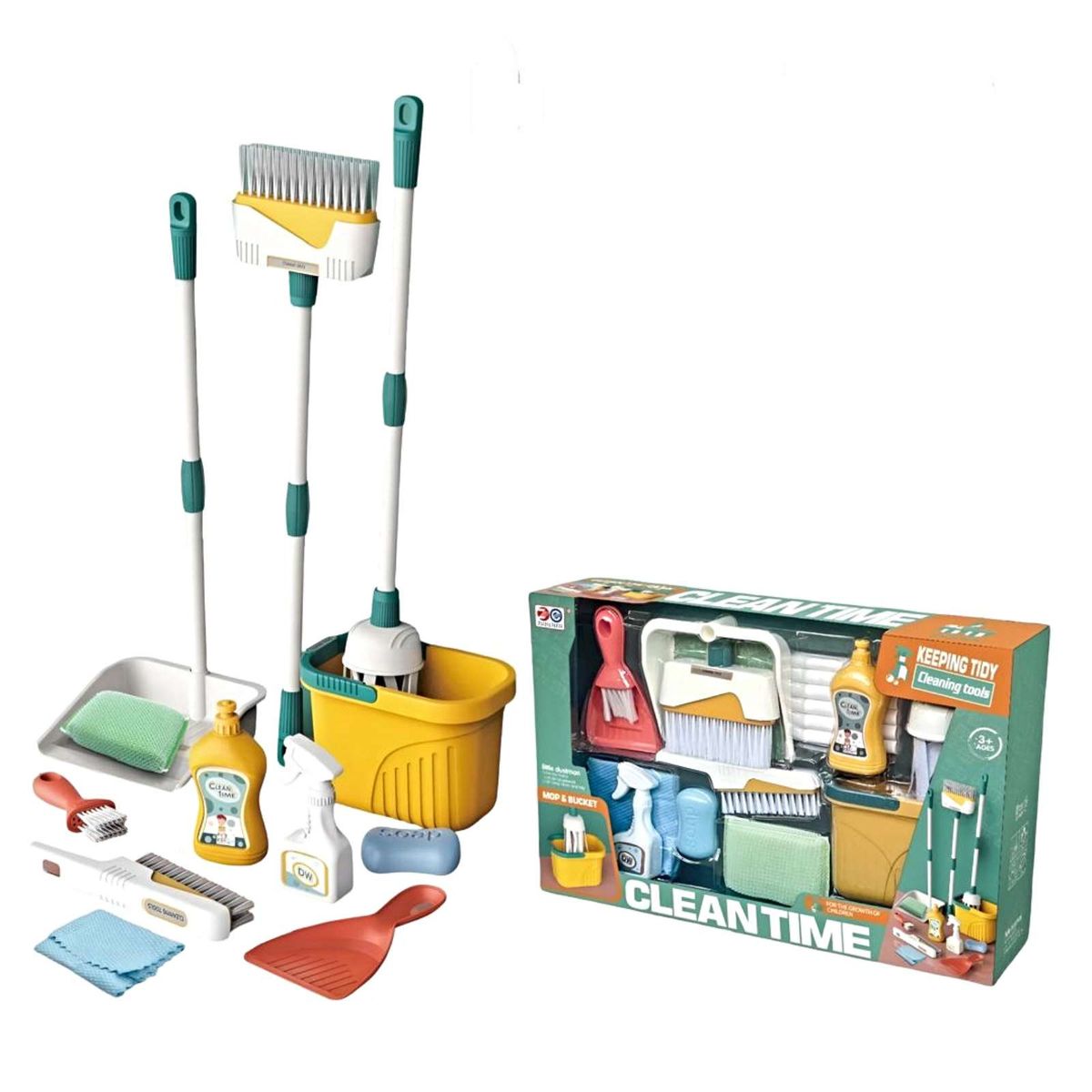 GENERICO - JUEGO SET DE LIMPIEZA VERDE