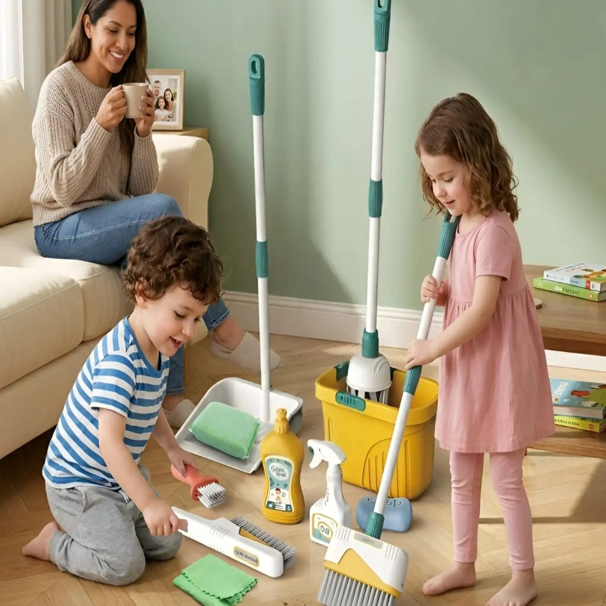 GENERICO - Juego Set De Limpieza Infantil Mi Pequeño Ayudante 2