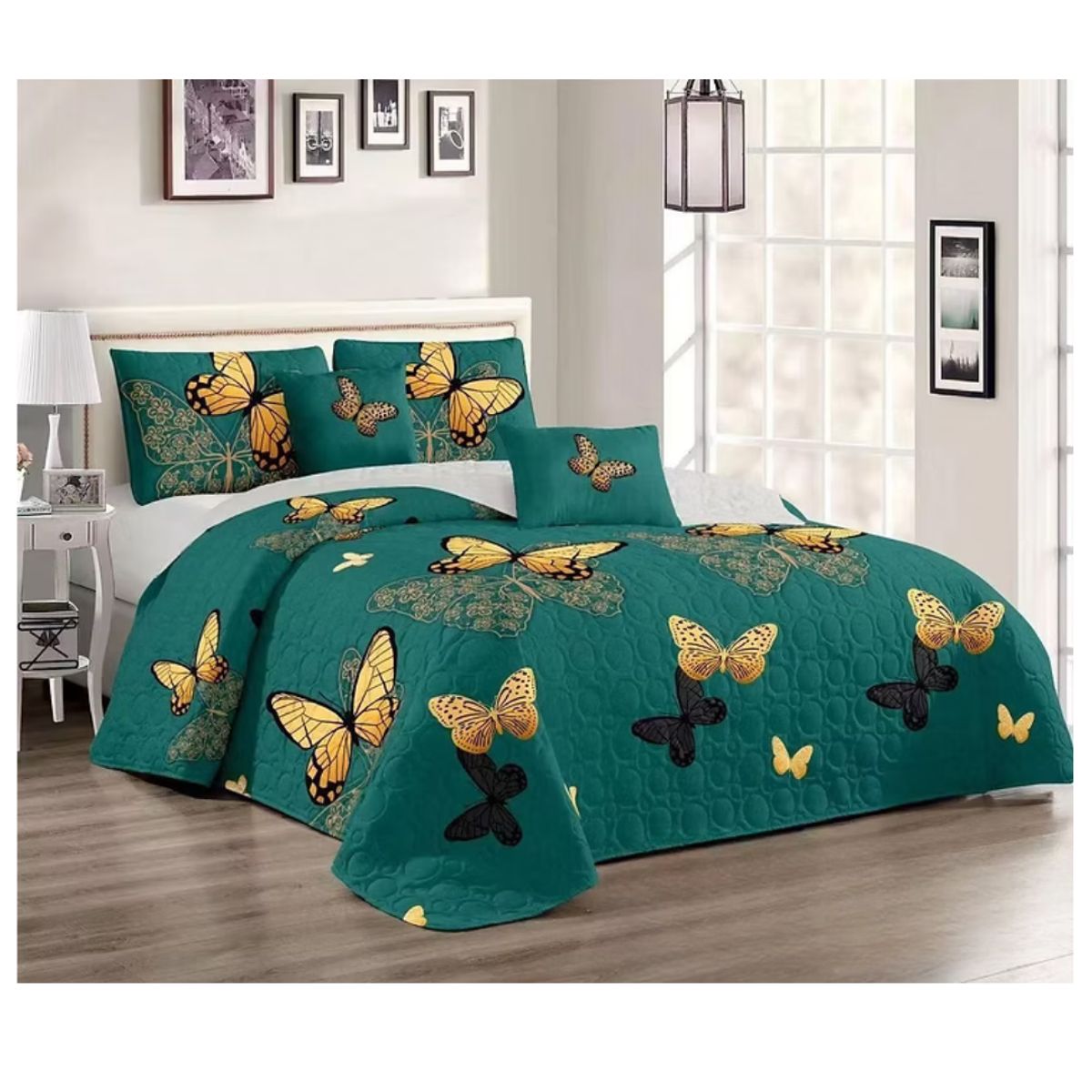 GENERICO - Cubrecama Verano Estampados Quilt Plaza y Media 230x180cm