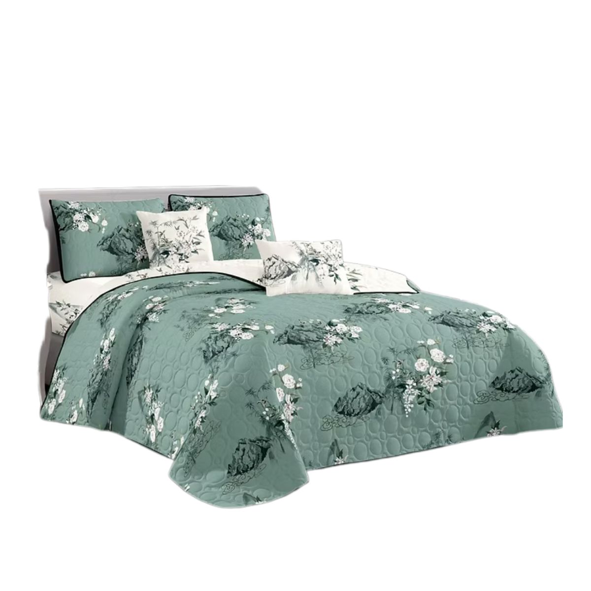 GENERICO - Cubrecama Verano Estampados Quilt Plaza y Media 230x180cm