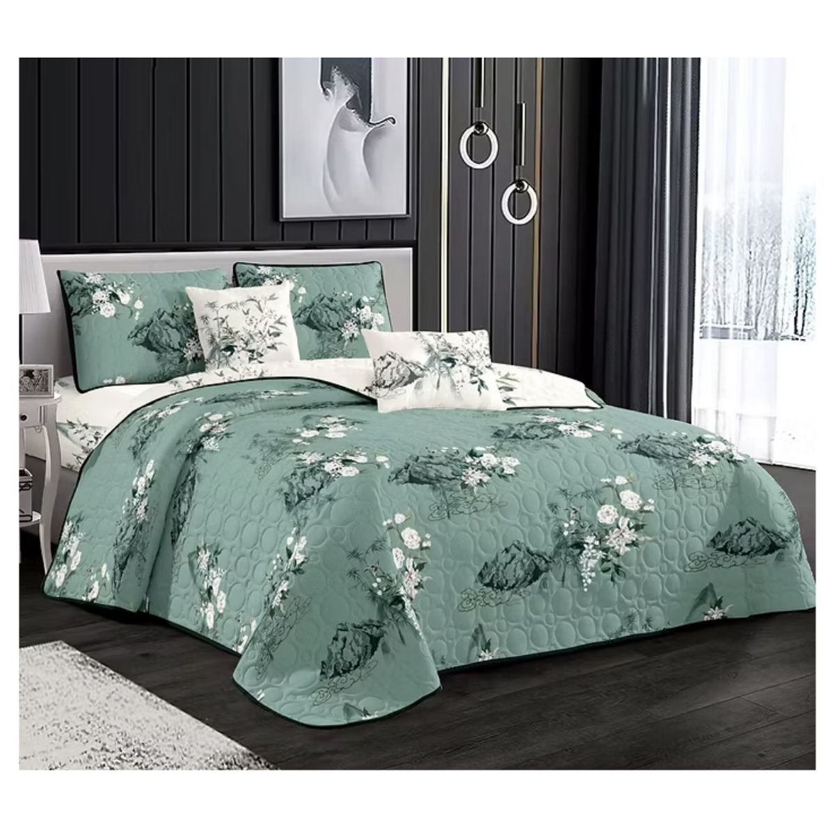 GENERICO - Cubrecama Verano Estampados Quilt Plaza y Media 230x180cm