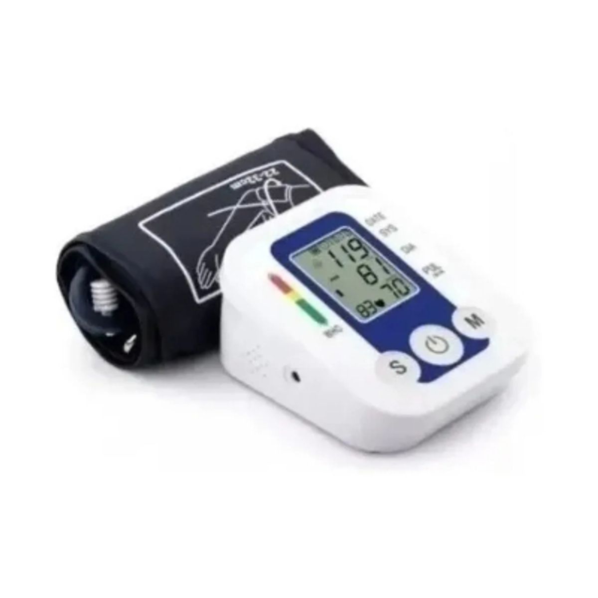 GENERICO - Toma Presión Digital Brazo Tensiómetro + Oxímetro Saturometro