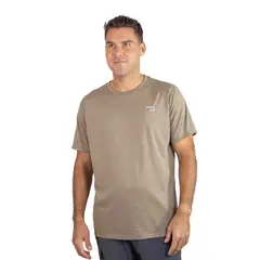 MARMOT - Polera Hombre Chest Label Tee Café
