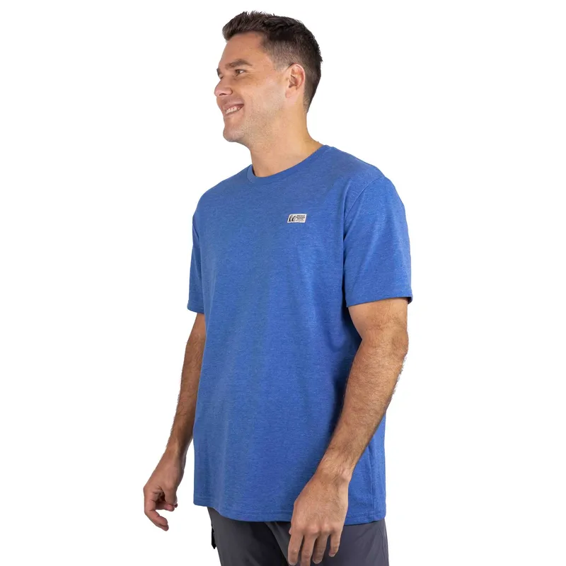 MARMOT - Polera Hombre Chest Label Tee Azul Marmot