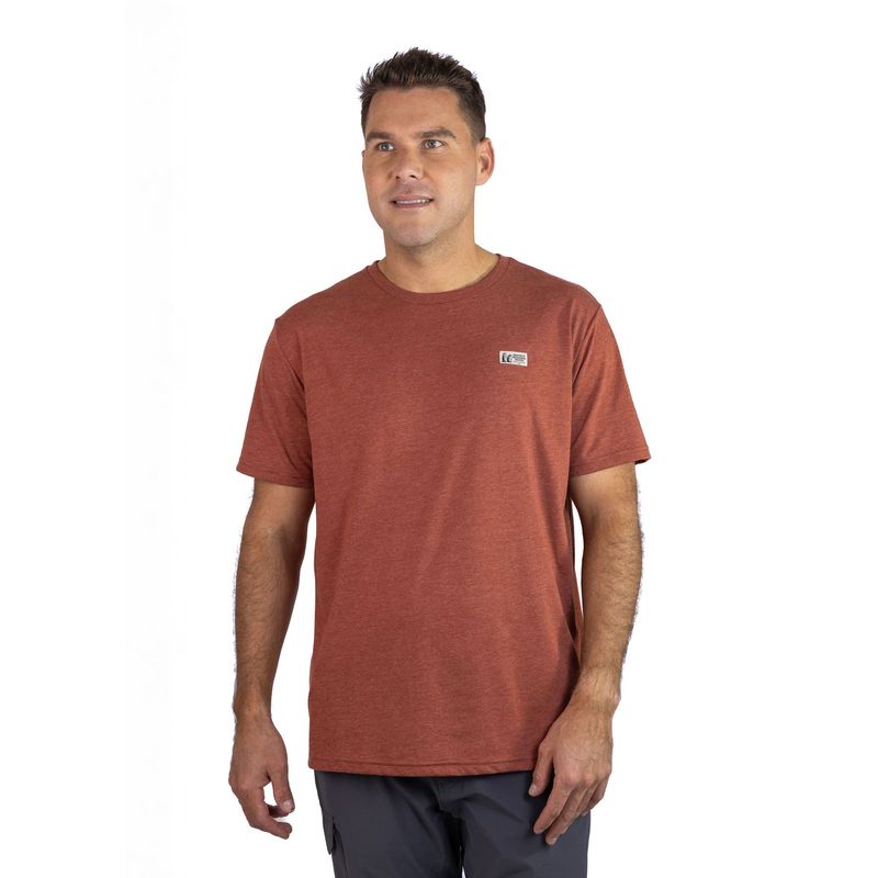 MARMOT - Polera Hombre Chest Label Tee Naranjo Marmot