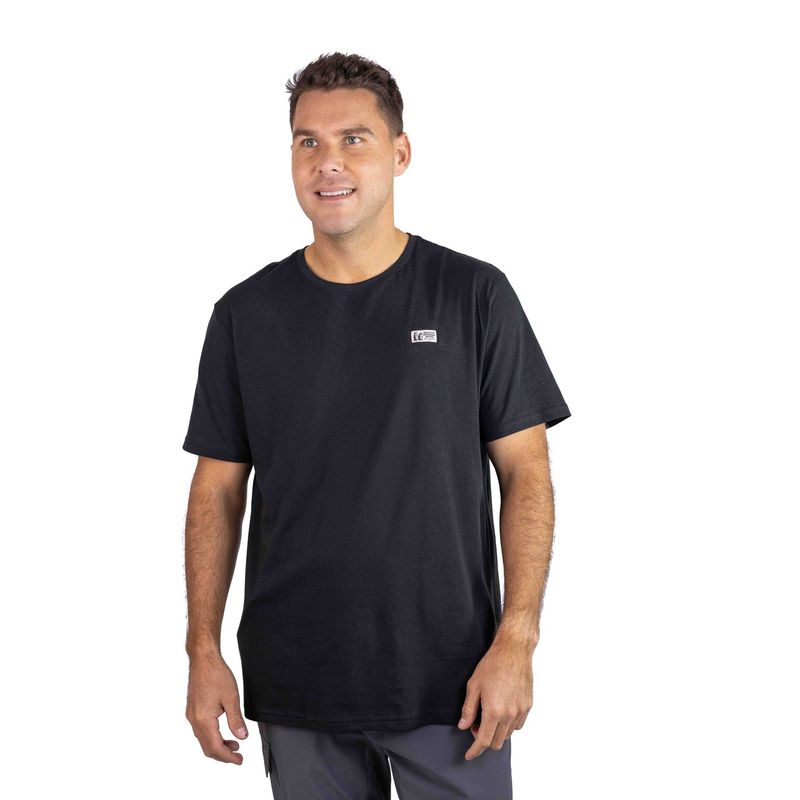 MARMOT - Polera Hombre Chest Label Tee Negro Marmot