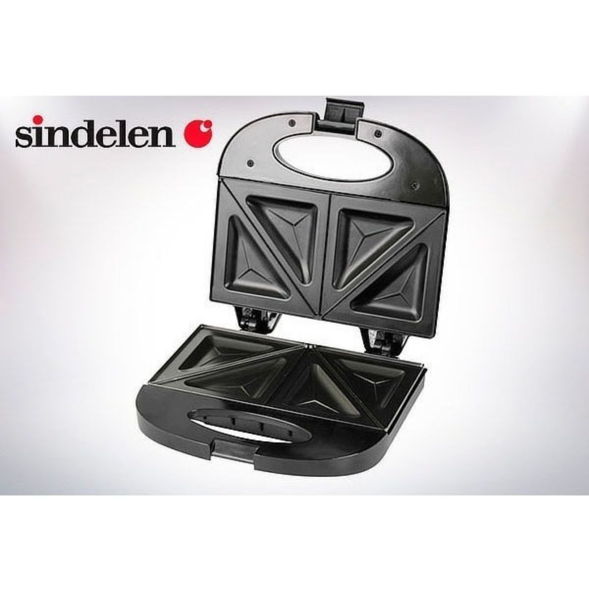 SINDELEN - Sandwichera Sindelen Sw-840BL Blanca 2 Panes 800w