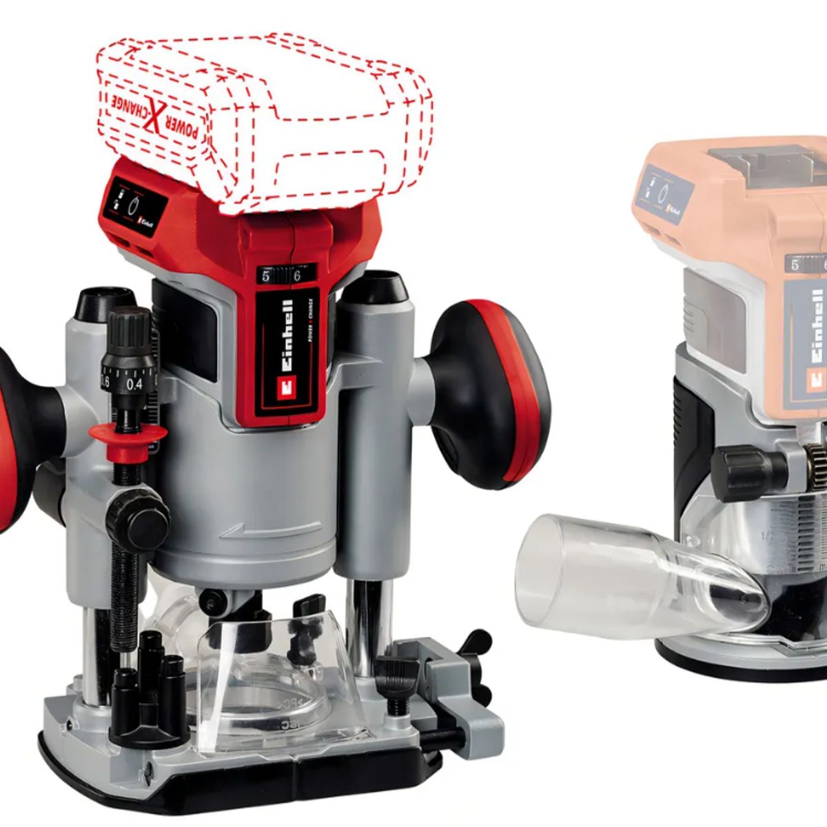 EINHELL - Fresadora Inalámbrica Einhell Tp-ro 18 Set Li Bl