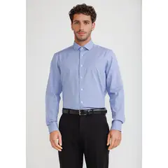 PERRY ELLIS - Camisa Hombre Formal Algodón Azul THE DOBBY SHIRT_3 SLIM W25