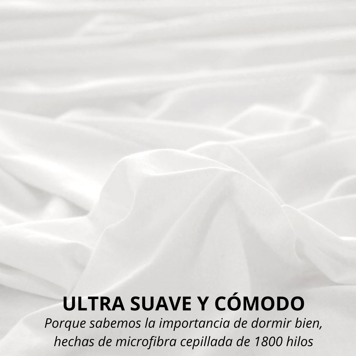 AZ AURAZEUS - Funda Plumon Duvet Edredon 1800 Hilos Microfibra Sabana Blanco AZ