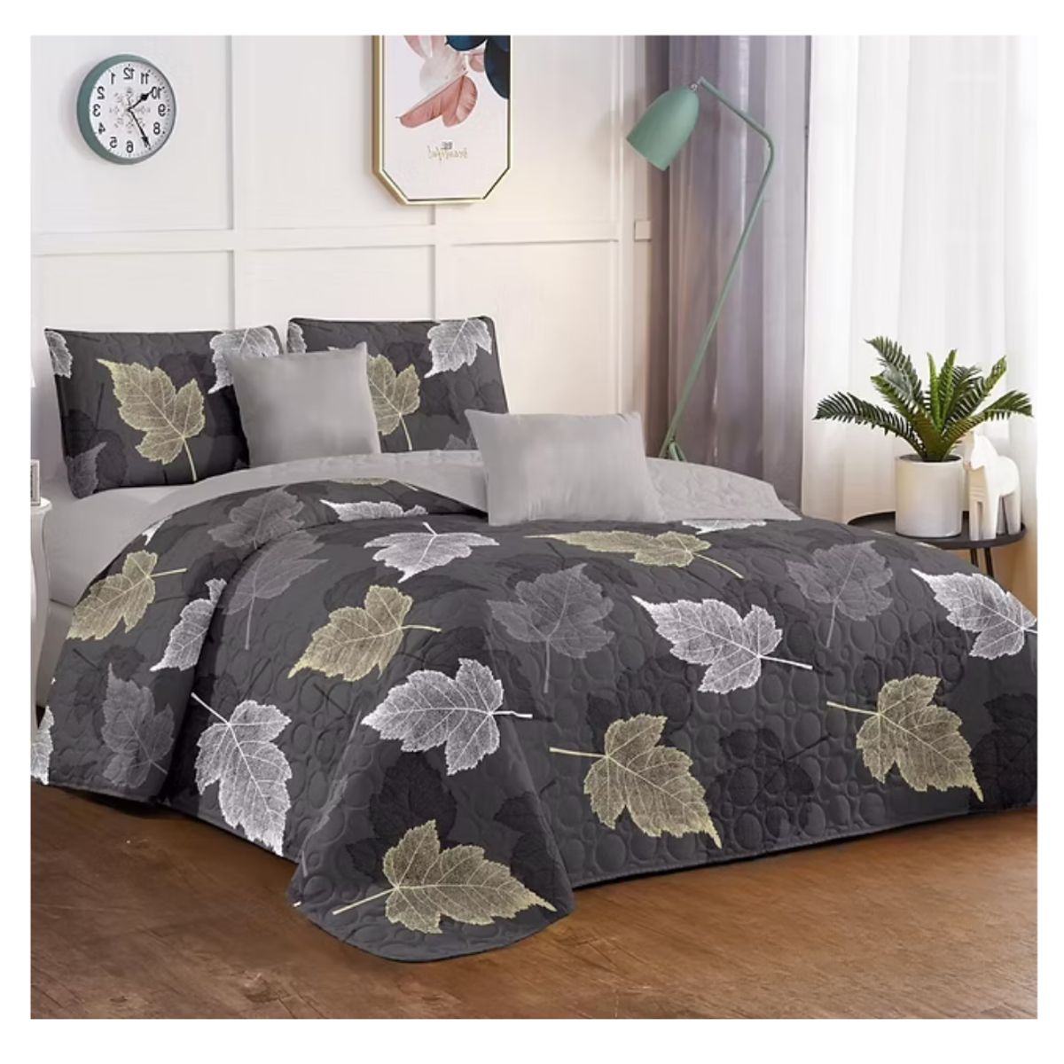 GENERICO - Cubrecama Verano Estampados Quilt Plaza y Media 230x180cm