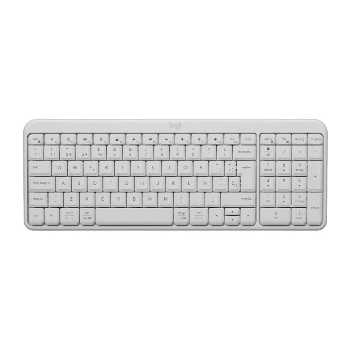 LOGITECH - Teclado Compacto Logitech K250 Bluetooth Blanco