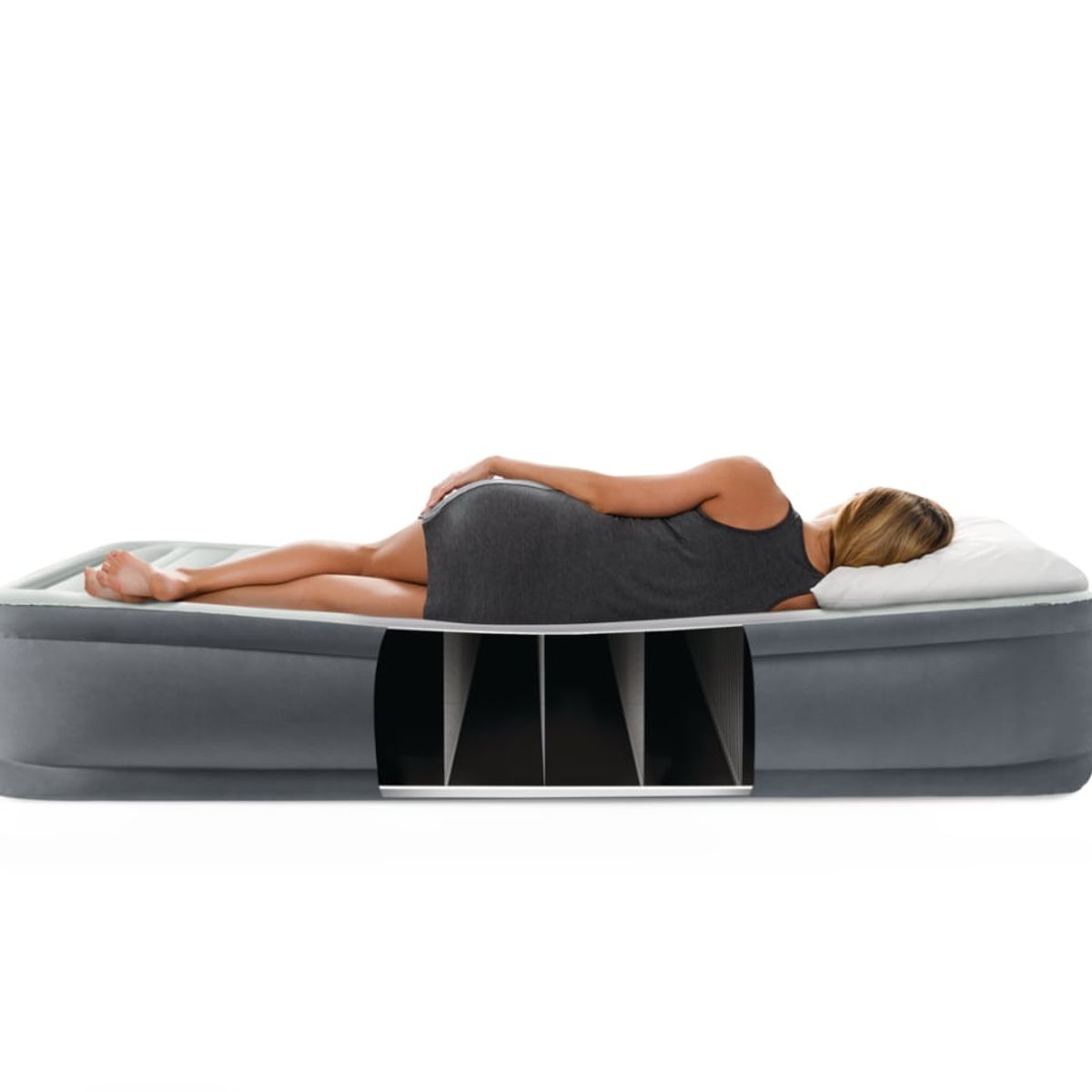 INTEX - Colchón Inflable Eléctrico INTEX 1.5 Plazas Premaire I Elevated